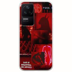 Aesthetic Red Xiaomi Poco F4 5G Flexible TPU (Διάφανη Σιλικόνη)