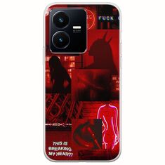Aesthetic Red Vivo Y22s Flexible TPU (Διάφανη Σιλικόνη)