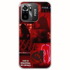 Aesthetic Red Xiaomi Poco M5s Flexible TPU (Διάφανη Σιλικόνη)