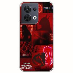 Aesthetic Red Oppo Reno 8 5G Flexible TPU (Διάφανη Σιλικόνη)