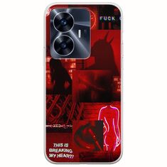 Aesthetic Red Realme C55 Flexible TPU (Διάφανη Σιλικόνη)