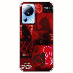 Aesthetic Red Xiaomi 13 Lite 5G Flexible TPU (Διάφανη Σιλικόνη)