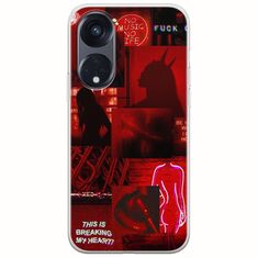 Aesthetic Red Oppo Reno 8Τ 5G Flexible TPU (Διάφανη Σιλικόνη)