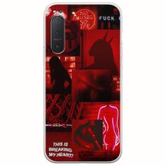 Aesthetic Red Sony Xperia 5 Flexible TPU (Διάφανη Σιλικόνη)