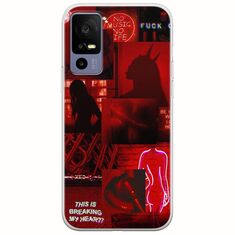 Aesthetic Red TCL 40R 5G Flexible TPU (Διάφανη Σιλικόνη)
