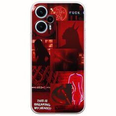 Aesthetic Red Xiaomi Poco F5 5G Flexible TPU (Διάφανη Σιλικόνη)