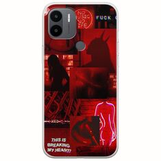 Aesthetic Red Xiaomi Redmi A2 Plus Flexible TPU (Διάφανη Σιλικόνη)