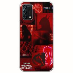 Aesthetic Red Oppo A95 5G Flexible TPU (Διάφανη Σιλικόνη)