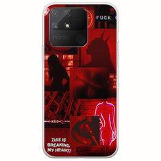 Aesthetic Red Realme Narzo 50A Flexible TPU (Διάφανη Σιλικόνη)