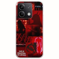 Aesthetic Red Xiaomi Redmi Note 13 5G Flexible TPU (Διάφανη Σιλικόνη)
