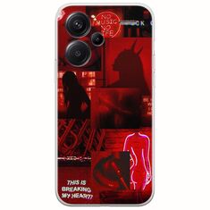 Aesthetic Red Xiaomi Redmi Note 13 Pro Plus 5G Flexible TPU (Διάφανη Σιλικόνη)