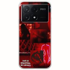 Aesthetic Red Xiaomi Poco X6 Pro 5G Flexible TPU (Διάφανη Σιλικόνη)