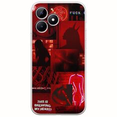 Aesthetic Red Realme Note 50 Flexible TPU (Διάφανη Σιλικόνη)