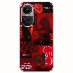 Aesthetic Red Oppo Reno 10 Pro 5G Flexible TPU (Διάφανη Σιλικόνη)