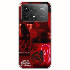 Aesthetic Red Xiaomi Poco F6 Pro 5G Flexible TPU (Διάφανη Σιλικόνη)