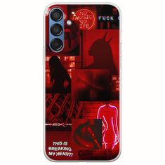 Aesthetic Red Samsung Galaxy M15 5G Flexible TPU (Διάφανη Σιλικόνη)