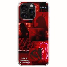 Aesthetic Red iPhone 16 Pro Max Flexible TPU (Διάφανη Σιλικόνη)