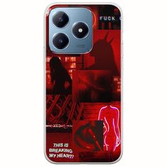 Aesthetic Red Realme C63 Flexible TPU (Διάφανη Σιλικόνη)