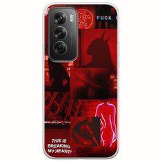 Aesthetic Red Oppo Reno 12 Pro 5G Flexible TPU (Διάφανη Σιλικόνη)
