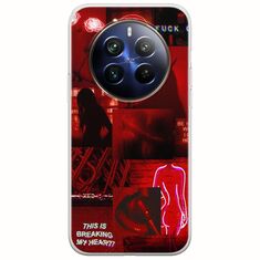 Aesthetic Red Realme 12+ 5G Flexible TPU (Διάφανη Σιλικόνη)