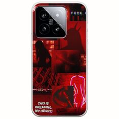 Aesthetic Red Xiaomi 14T 5G Flexible TPU (Διάφανη Σιλικόνη)