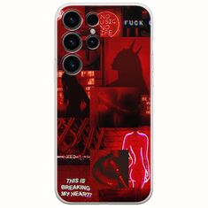 Aesthetic Red Samsung Galaxy S25 Ultra 5G Flexible TPU (Διάφανη Σιλικόνη)