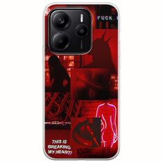 Aesthetic Red Xiaomi Redmi Note 14 5G Flexible TPU (Διάφανη Σιλικόνη)