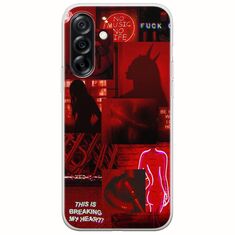 Aesthetic Red Samsung Galaxy A36 5G  Flexible TPU (Διάφανη Σιλικόνη)