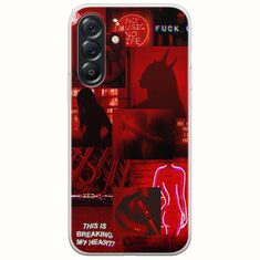 Aesthetic Red Samsung Galaxy A56 5G Flexible TPU (Διάφανη Σιλικόνη)