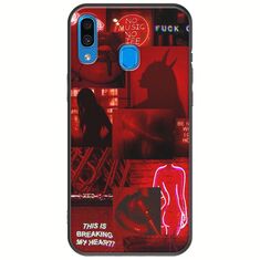 Aesthetic Red Samsung Galaxy A20e Black TPU (Μαύρη Σιλικόνη)