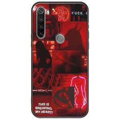 Aesthetic Red Xiaomi Redmi Note 8T Black TPU (Μαύρη Σιλικόνη)