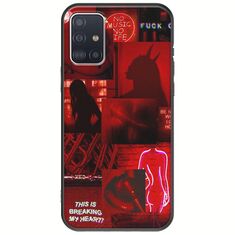 Aesthetic Red Samsung Galaxy A51 Black TPU (Μαύρη Σιλικόνη)