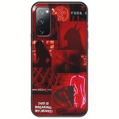 Aesthetic Red Samsung Galaxy S20 Black TPU (Μαύρη Σιλικόνη)