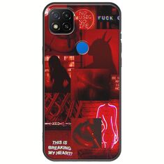 Aesthetic Red Xiaomi Redmi 9C Black TPU (Μαύρη Σιλικόνη)