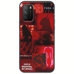 Aesthetic Red Xiaomi Poco M3 Black TPU (Μαύρη Σιλικόνη)