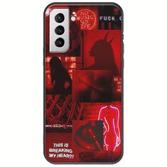 Aesthetic Red Samsung Galaxy S21 Plus Black TPU (Μαύρη Σιλικόνη)