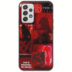 Aesthetic Red Samsung Galaxy A32 5G Black TPU (Μαύρη Σιλικόνη)