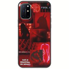 Aesthetic Red OnePlus 8T Black TPU (Μαύρη Σιλικόνη)