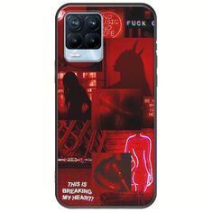 Aesthetic Red Realme 8 / 8 Pro Black TPU (Μαύρη Σιλικόνη)