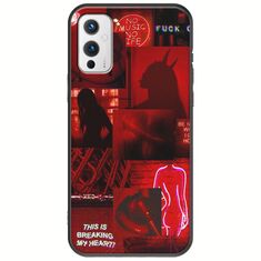 Aesthetic Red OnePlus 9 Black TPU (Μαύρη Σιλικόνη)