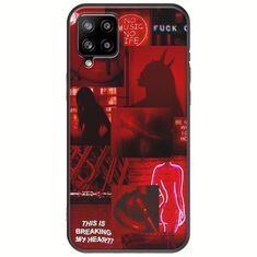 Aesthetic Red Samsung Galaxy A22 4G Black TPU (Μαύρη Σιλικόνη)