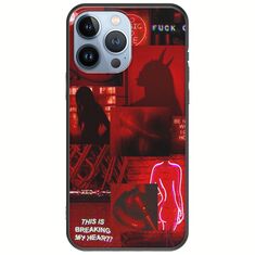 Aesthetic Red iPhone 13 Pro Black TPU (Μαύρη Σιλικόνη)