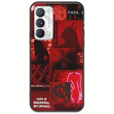 Aesthetic Red Realme GT Master Edition Black TPU (Μαύρη Σιλικόνη)