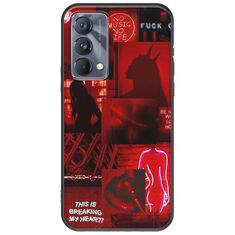 Aesthetic Red Realme GT 5G Black TPU (Μαύρη Σιλικόνη)