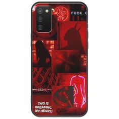 Aesthetic Red Samsung Galaxy A03s Black TPU (Μαύρη Σιλικόνη)