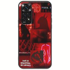 Aesthetic Red Xiaomi Redmi Note 11 / 11s Black TPU (Μαύρη Σιλικόνη)