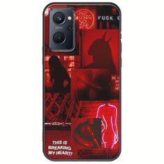 Aesthetic Red Realme 9i Black TPU (Μαύρη Σιλικόνη)