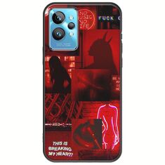 Aesthetic Red Realme GT2 Pro Black TPU (Μαύρη Σιλικόνη)