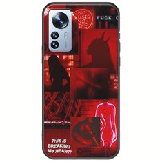 Aesthetic Red Xiaomi 12 Pro Black TPU (Μαύρη Σιλικόνη)