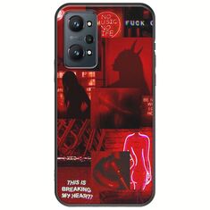 Aesthetic Red Realme GT 2 5G Black TPU (Μαύρη Σιλικόνη)